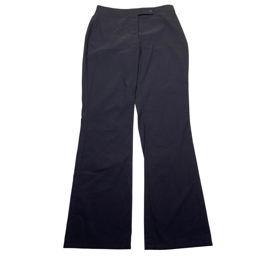 Esprit De Corp Vintage Black Flared Trousers High Rise Dress Pants Sz 28" Career